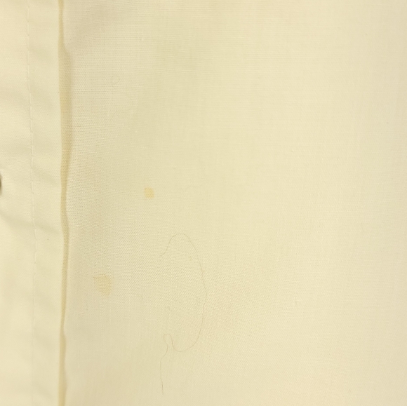 Vintage Van Cort Snap Front Western Shirt Men's XL Light Yellow Distressed - Picture 10 of 11